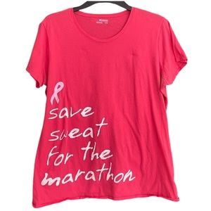 Columbia Women's Large Breast Cancer Awareness Workout Shirt